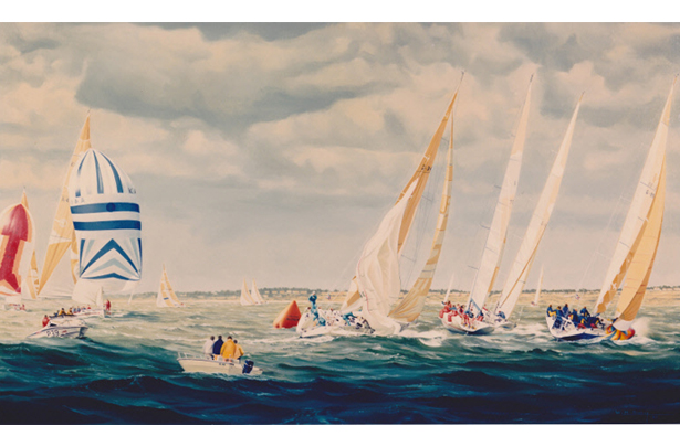 Admirals Cup race in Christchurch Bay 1985