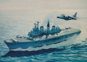HMS Ark Royal and Harrier