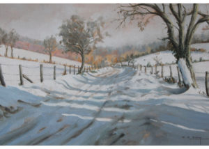 Snow scene Stoughton Valley
